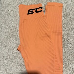 ECHT Peach Ribbed Leggings